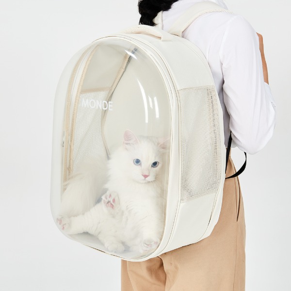 힐링타임 몽드 투명 고양이 백팩 이동장 이동가방